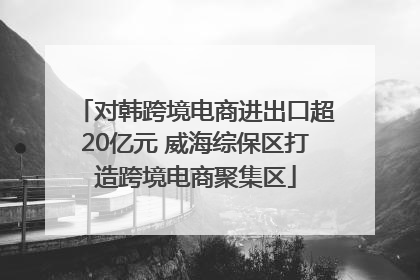 对韩跨境电商进出口超20亿元 威海综保区打造跨境电商聚集区