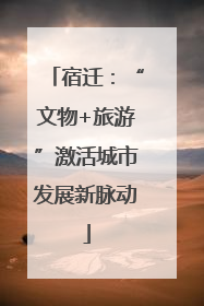宿迁：“文物+旅游”激活城市发展新脉动