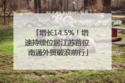 增长14.5%！增速持续位居江苏首位 南通外贸破浪前行