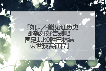 如果不能见证历史 那就好好告别吧 国足1比0胜巴林结束世预赛征程