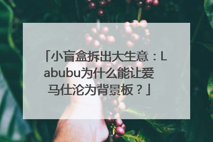 小盲盒拆出大生意：Labubu为什么能让爱马仕沦为背景板？