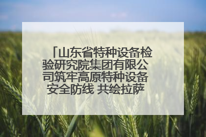 山东省特种设备检验研究院集团有限公司筑牢高原特种设备安全防线 共绘拉萨美好生活画卷