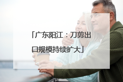 广东阳江：刀剪出口规模持续扩大