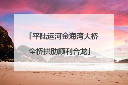 平陆运河金海湾大桥全桥拱肋顺利合龙