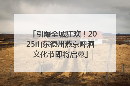引爆全城狂欢！2025山东德州燕京啤酒文化节即将启幕