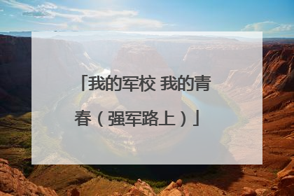 我的军校 我的青春（强军路上）