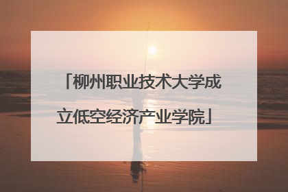 柳州职业技术大学成立低空经济产业学院