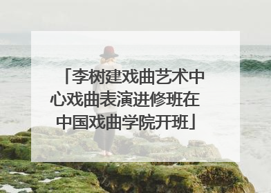 李树建戏曲艺术中心戏曲表演进修班在中国戏曲学院开班