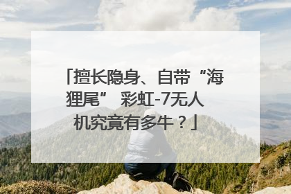 擅长隐身、自带“海狸尾” 彩虹-7无人机究竟有多牛？