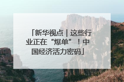 新华视点｜这些行业正在“爆单”！中国经济活力密码