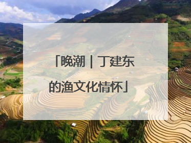 晚潮｜丁建东的渔文化情怀