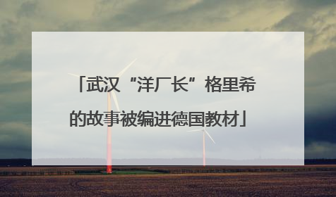 武汉“洋厂长”格里希的故事被编进德国教材