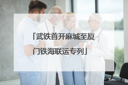 武铁首开麻城至厦门铁海联运专列