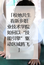 校地共生 看新乡职业技术学院如何以“技能引擎”驱动区域腾飞