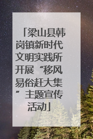 梁山县韩岗镇新时代文明实践所开展“移风易俗赶大集”主题宣传活动