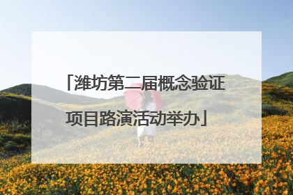 潍坊第二届概念验证项目路演活动举办