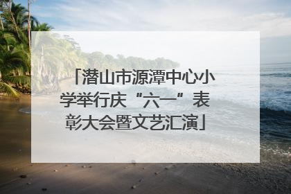 潜山市源潭中心小学举行庆“六一”表彰大会暨文艺汇演