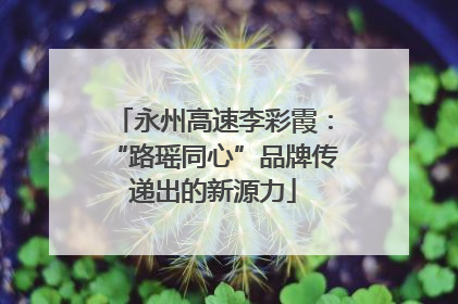 永州高速李彩霞：“路瑶同心”品牌传递出的新源力