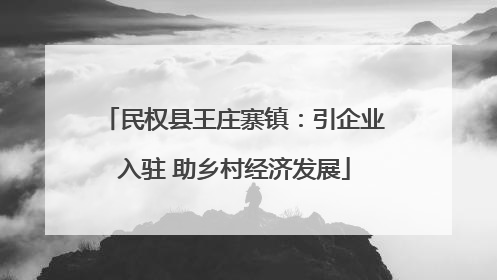 民权县王庄寨镇：引企业入驻 助乡村经济发展