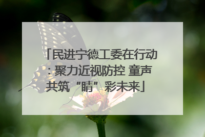 民进宁德工委在行动：聚力近视防控 童声共筑“睛”彩未来