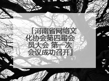 河南省网络文化协会第四届会员大会 第一次会议成功召开