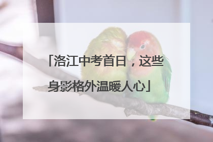 洛江中考首日，这些身影格外温暖人心