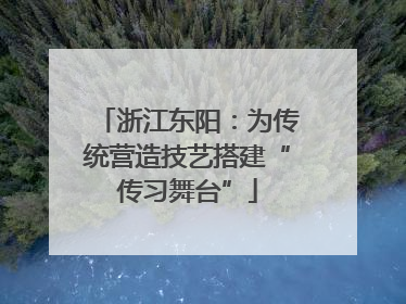浙江东阳：为传统营造技艺搭建“传习舞台”