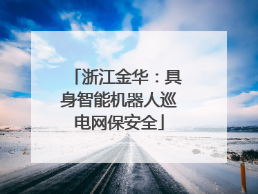 浙江金华：具身智能机器人巡电网保安全