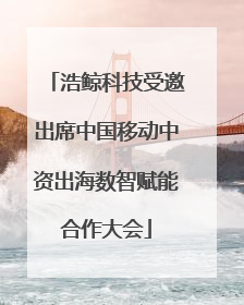 浩鲸科技受邀出席中国移动中资出海数智赋能合作大会