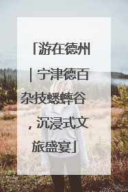 游在德州｜宁津德百杂技蟋蟀谷，沉浸式文旅盛宴