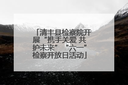 清丰县检察院开展“携手关爱 共护未来”“六一”检察开放日活动