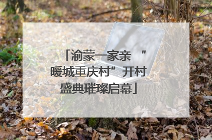 渝蒙一家亲 “暖城重庆村”开村盛典璀璨启幕