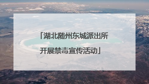 湖北随州东城派出所开展禁毒宣传活动
