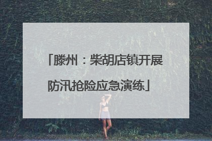 滕州：柴胡店镇开展防汛抢险应急演练