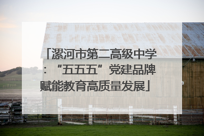 漯河市第二高级中学：“五五五”党建品牌赋能教育高质量发展