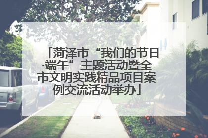 菏泽市“我们的节日·端午”主题活动暨全市文明实践精品项目案例交流活动举办