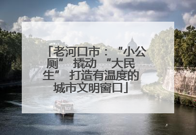 老河口市：“小公厕” 撬动 “大民生” 打造有温度的城市文明窗口