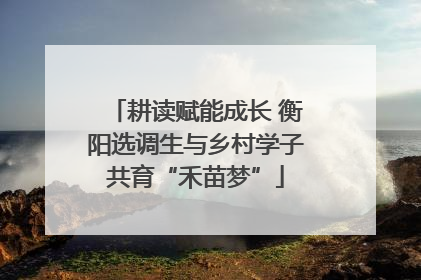 耕读赋能成长 衡阳选调生与乡村学子共育“禾苗梦”