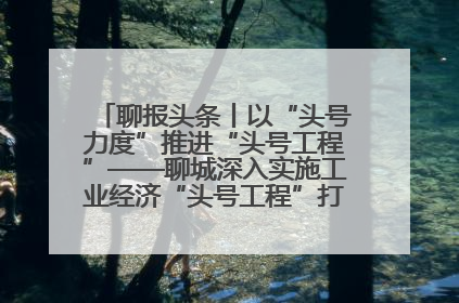聊报头条丨以“头号力度”推进“头号工程”——聊城深入实施工业经济“头号工程”打造经济发展强引擎
