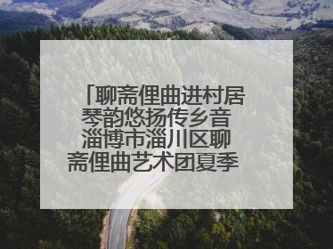 聊斋俚曲进村居 琴韵悠扬传乡音 淄博市淄川区聊斋俚曲艺术团夏季专场演出在杏园子村举行