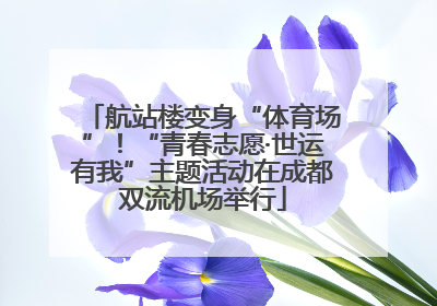 航站楼变身“体育场”！“青春志愿·世运有我”主题活动在成都双流机场举行