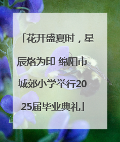 花开盛夏时，星辰烙为印 绵阳市城郊小学举行2025届毕业典礼