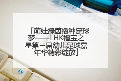 萌娃绿茵播种足球梦——LHK福宝之星第三届幼儿足球嘉年华精彩绽放