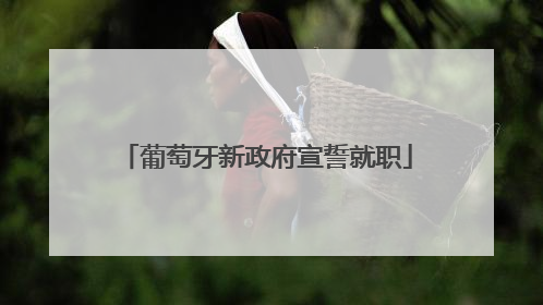 葡萄牙新政府宣誓就职