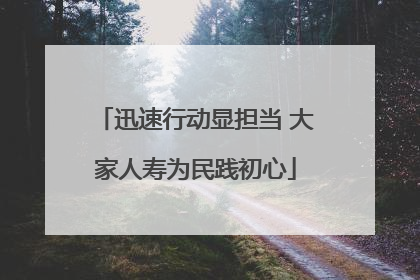 迅速行动显担当 大家人寿为民践初心