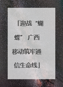 迎战“蝴蝶” 广西移动筑牢通信生命线