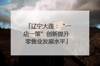 辽宁大连：“一店一策”创新提升零售业发展水平
