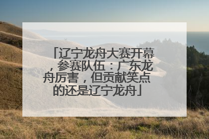 辽宁龙舟大赛开幕，参赛队伍：广东龙舟厉害，但贡献笑点的还是辽宁龙舟