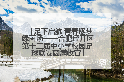 足下启航 青春逐梦绿茵场——合肥经开区第十三届中小学校园足球联赛圆满收官