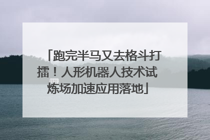 跑完半马又去格斗打擂！人形机器人技术试炼场加速应用落地